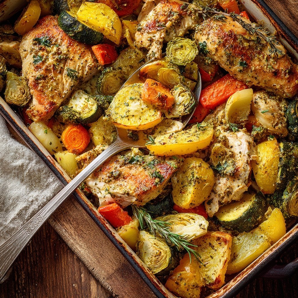 Easy Healthy Chicken And Vegetable Bake