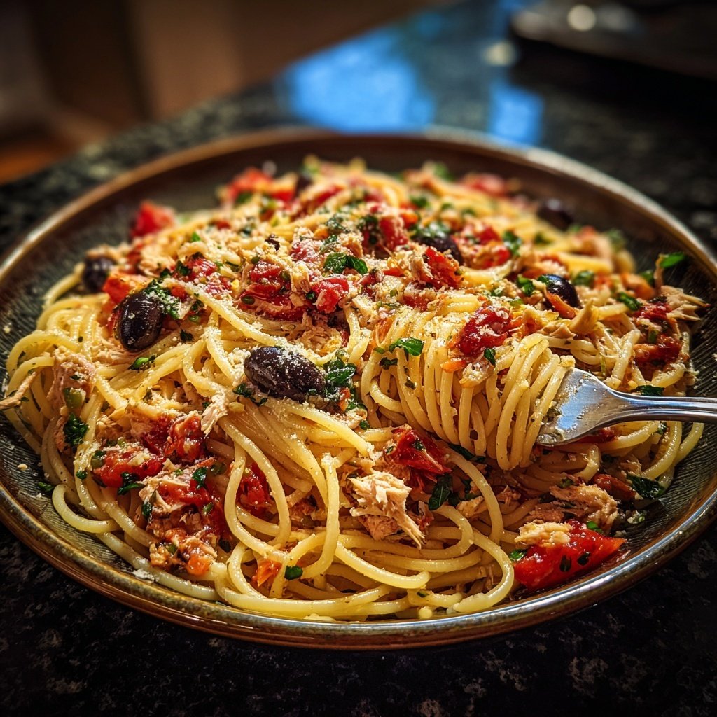 Mediterranean Tuna Pasta