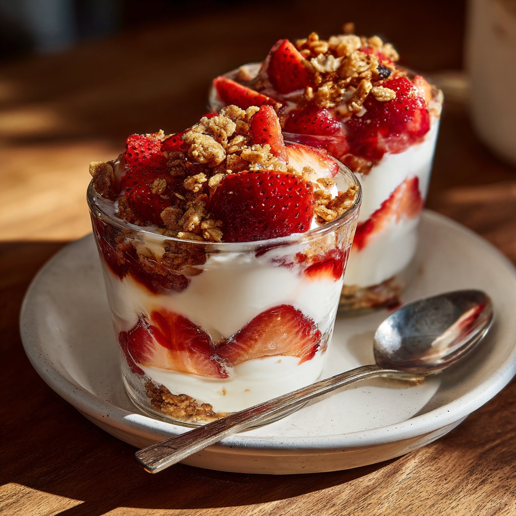 Fresh Strawberry Yogurt Parfaits