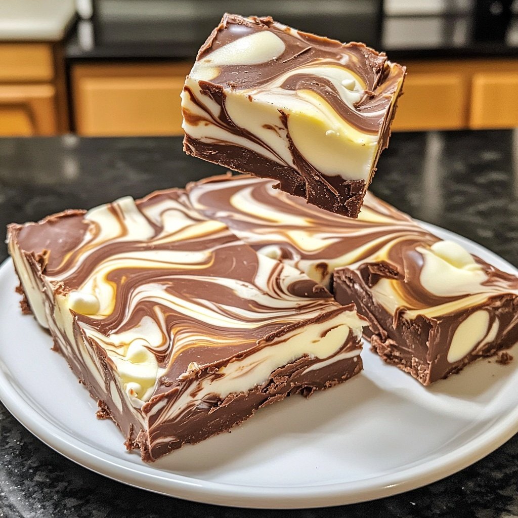 Easy Marshmallow Swirl Fudge You’ll Love! 😍