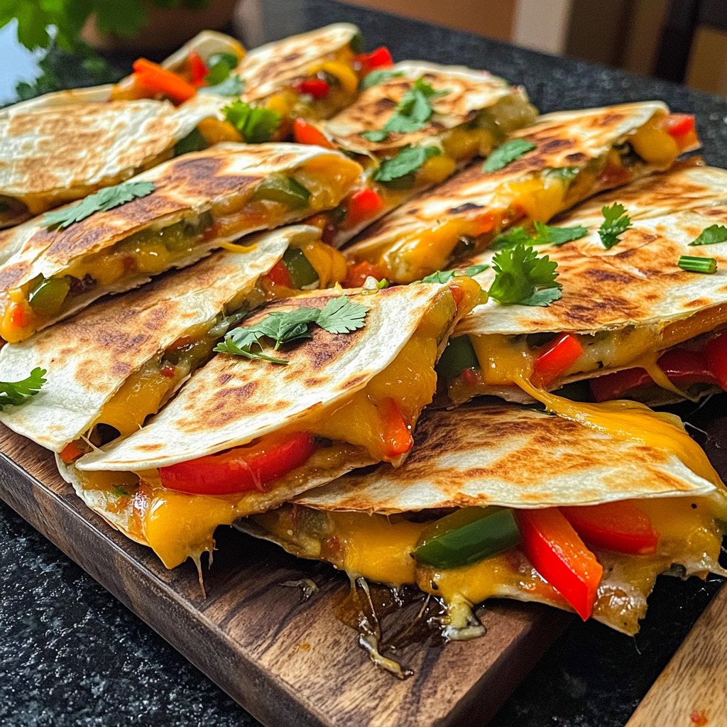 One-Pan Veggie Quesadillas Recipe