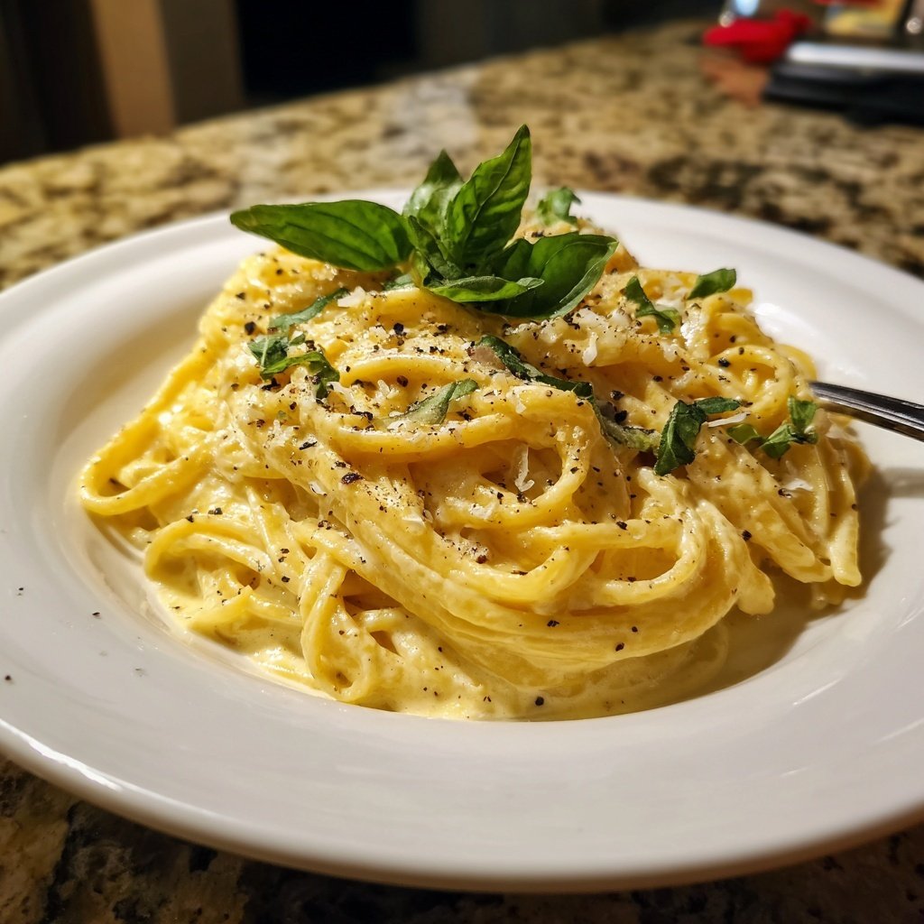 Romantic Lemon Cream Pasta