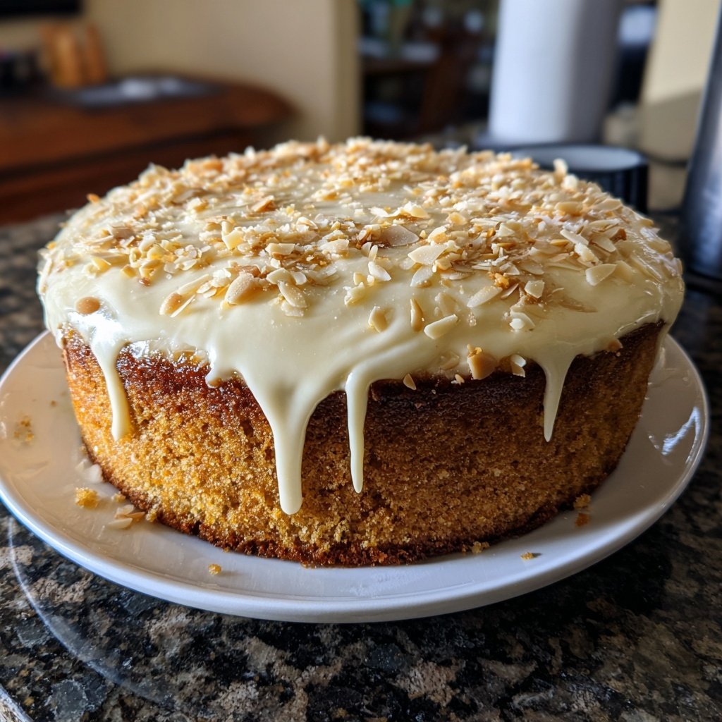 Vanilla Almond Yogurt Cake