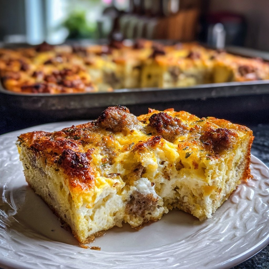 Breakfast Egg And Sausage Bake