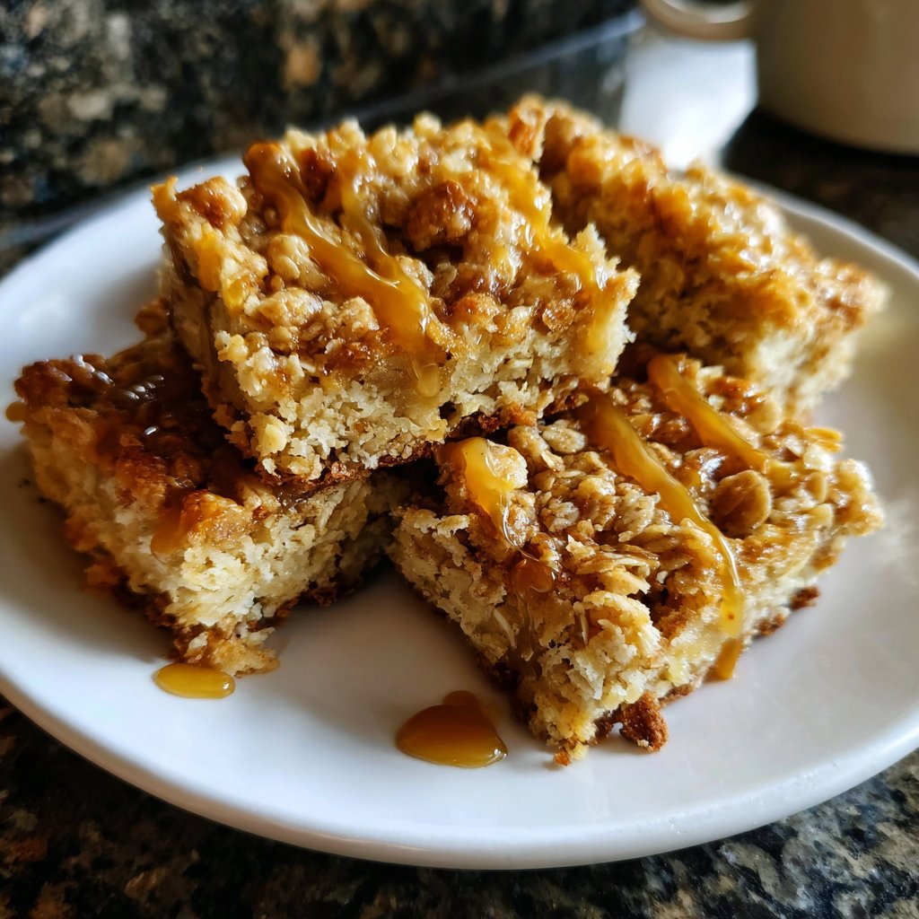 Vanilla Almond Oat Breakfast Squares