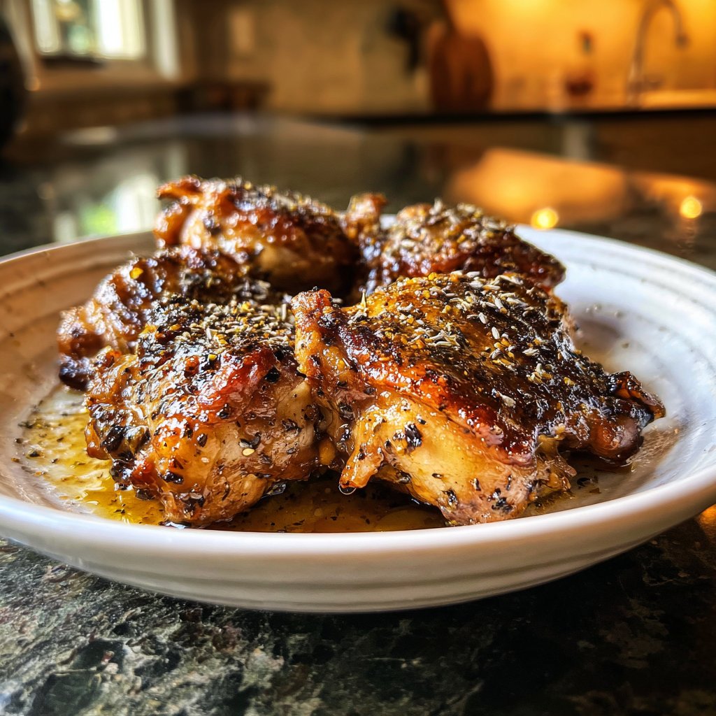 Honey Lavender Chicken Thighs