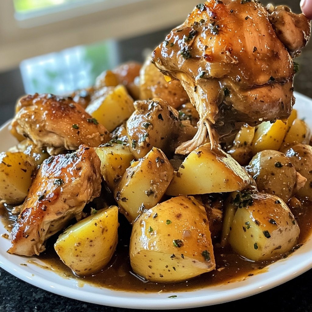Dump-and-Go Crockpot Chicken and Potatoes