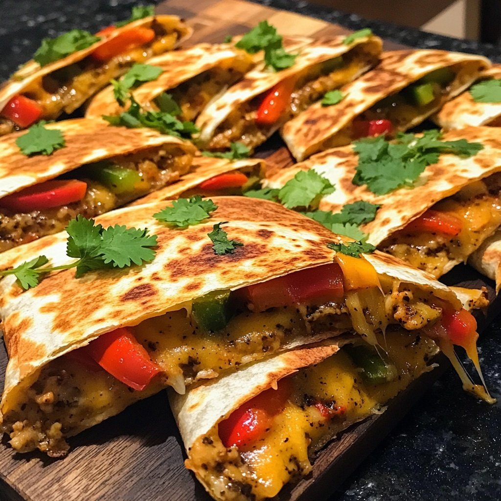 One-Pan Veggie Quesadillas Recipe
