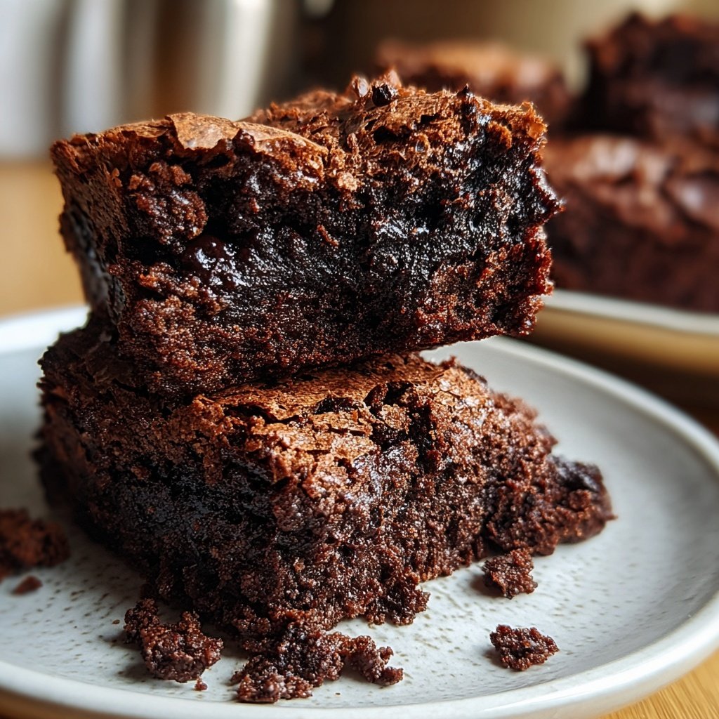 Sourdough Discard Brownies With Cocoa