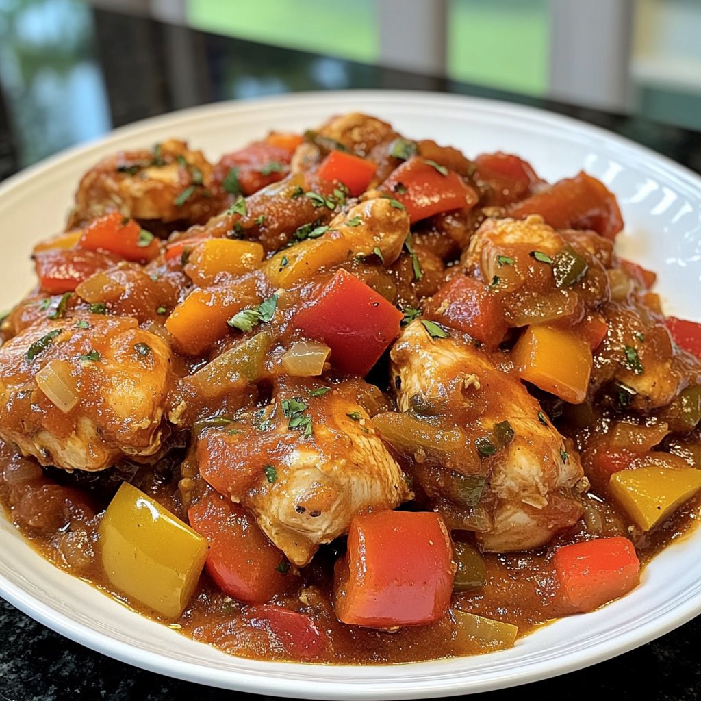 Cozy Crockpot Chicken Cacciatore