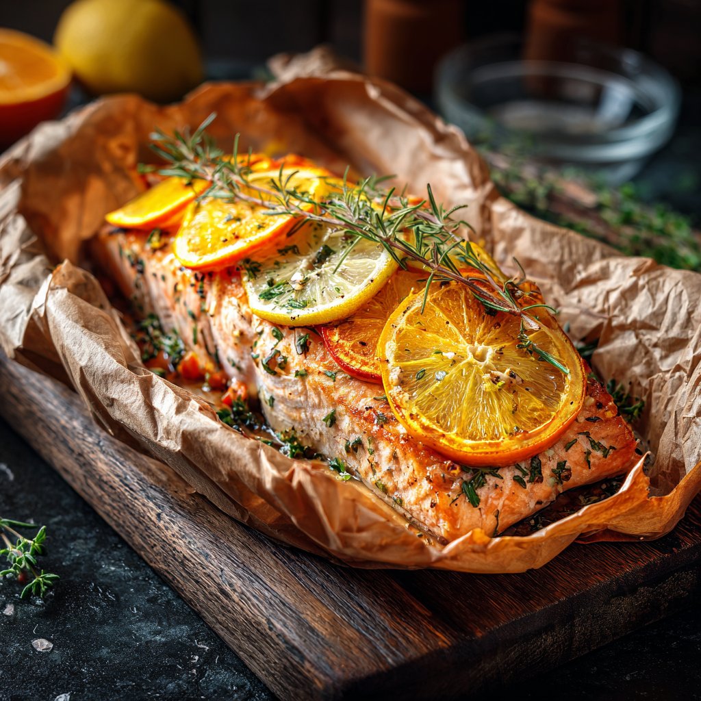 Salmon en Papillote with Citrus
