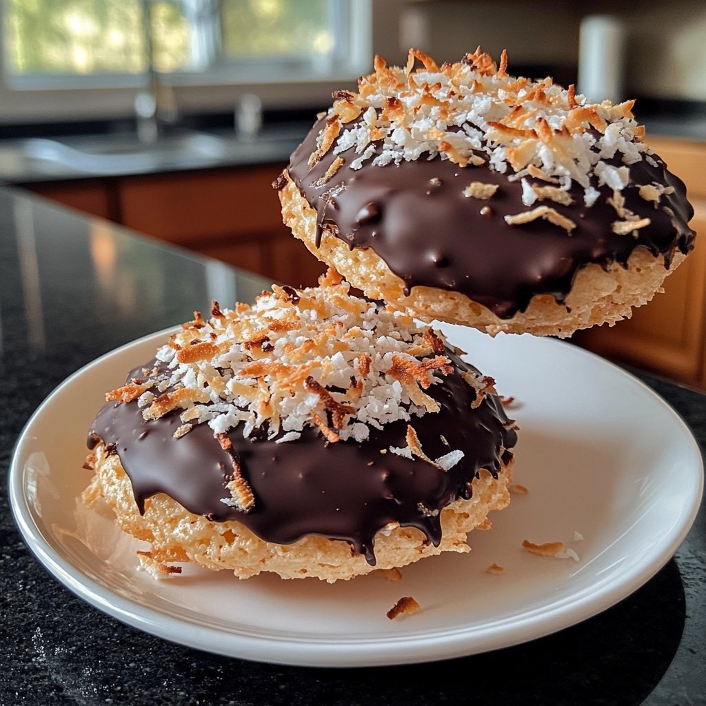 Chocolate Coconut Macaroons