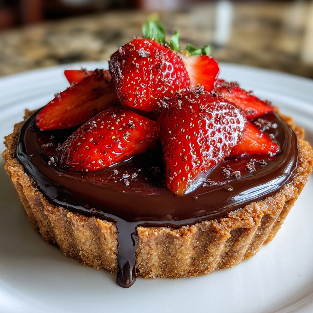 Chocolate Strawberry Tart