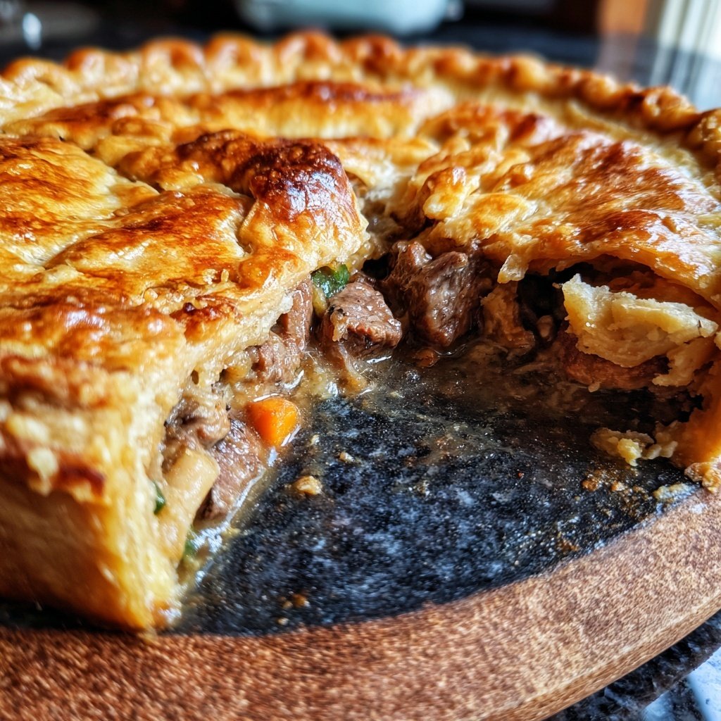Comfort Food Beef and Mushroom Pot Pie
