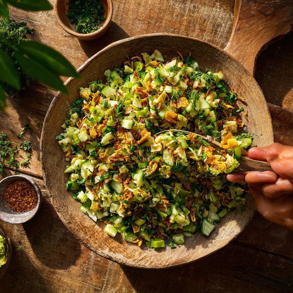 Celery Cucumber Crunch Salad