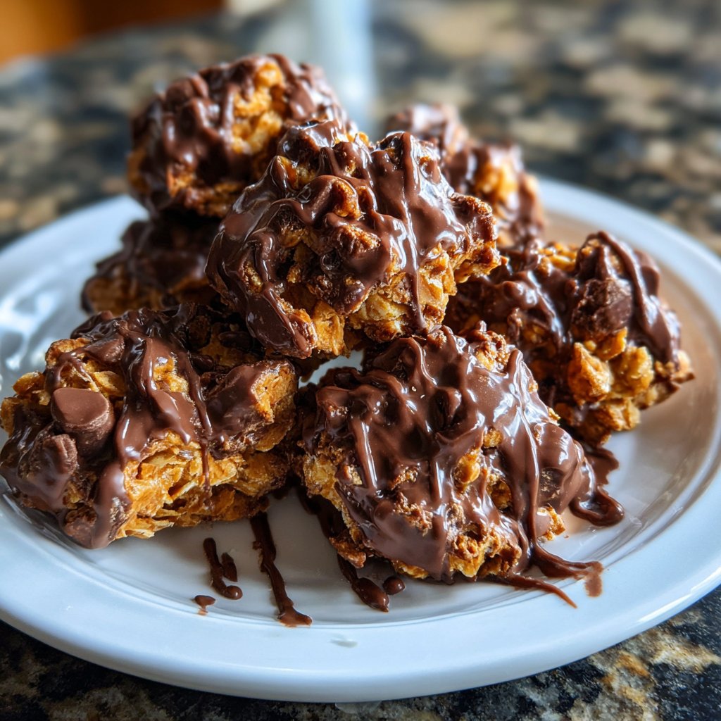 Chocolate Coconut Peanut Clusters