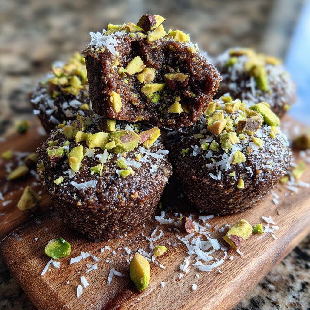 Chocolate Pistachio Coconut Bites